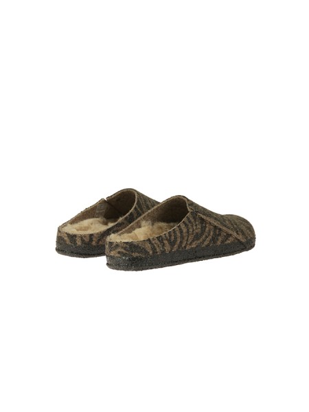 Scarpa Birkenstock Zermatt con Pelliccia Zebra